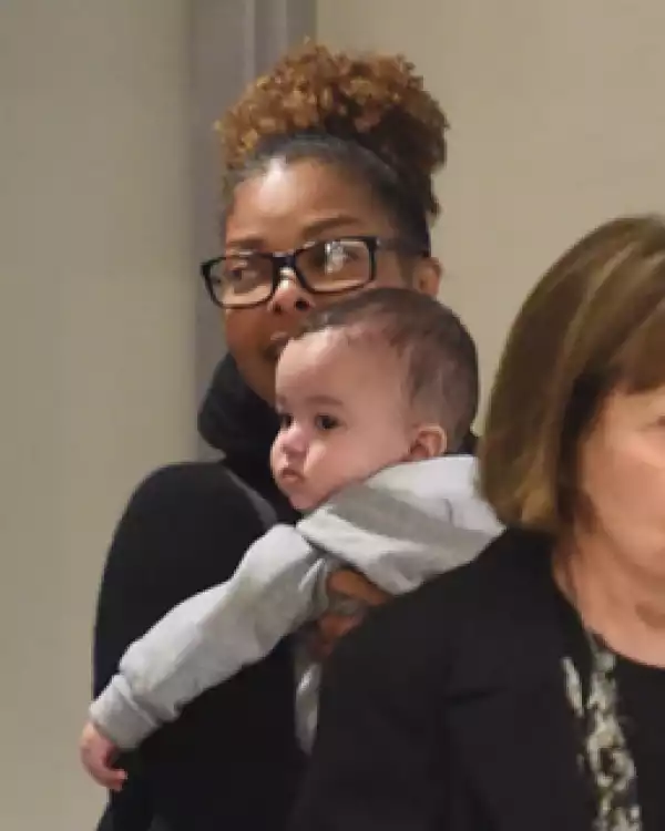 Janet Jackson Takes Her 6-Month-Old Son To The US For The First Time (Photos)